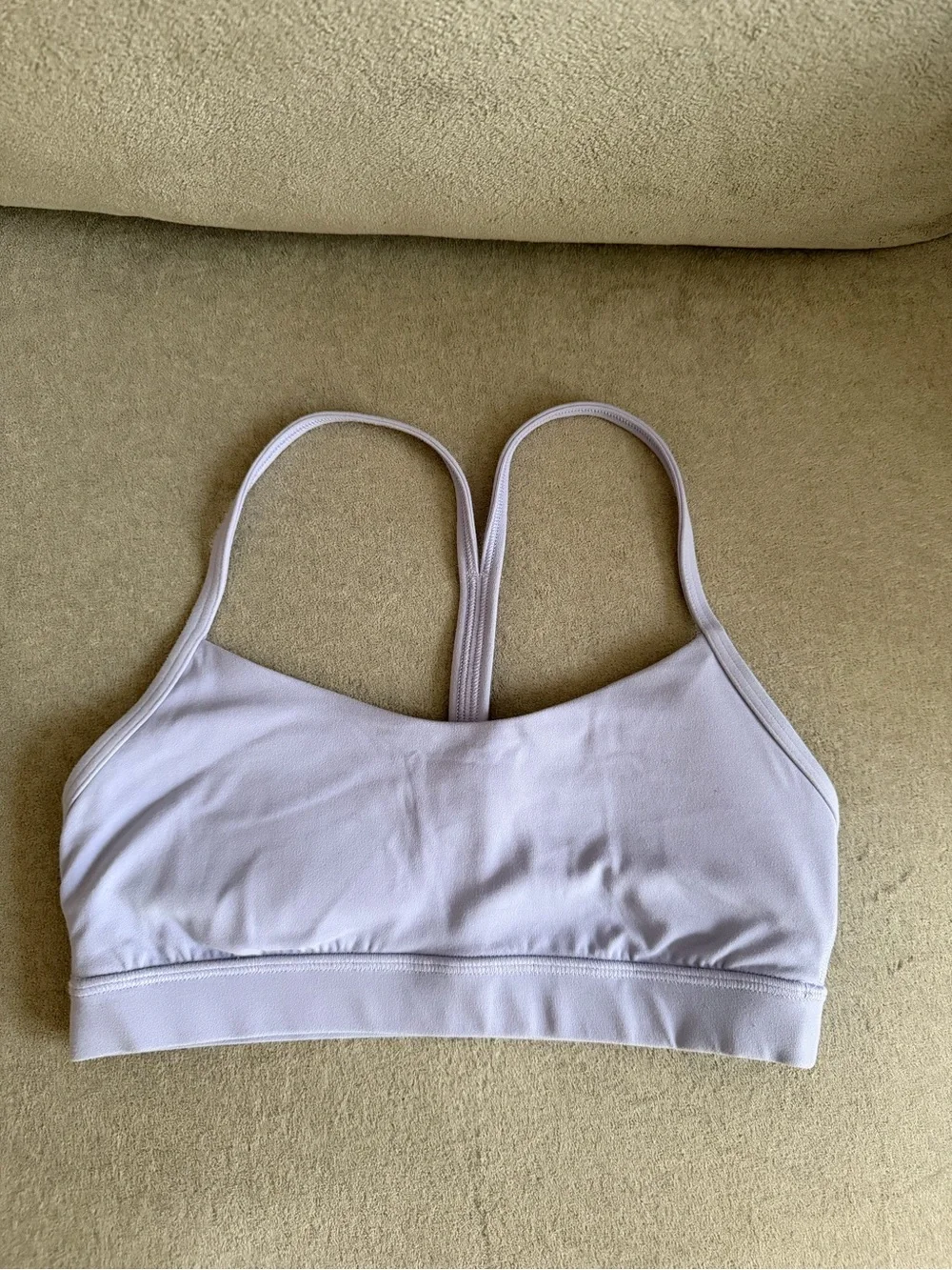 lululemon athletica Light Lavender Strappy Wireless Sports Bra